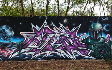 Graffiti Wall - Photo by HideHauer - hide, hauer, bobafett (2018)