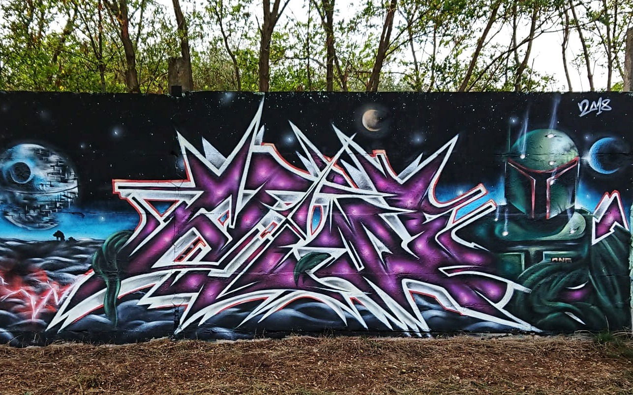 Graffiti Wall - Photo by HideHauer - hide, hauer, bobafett (2018)