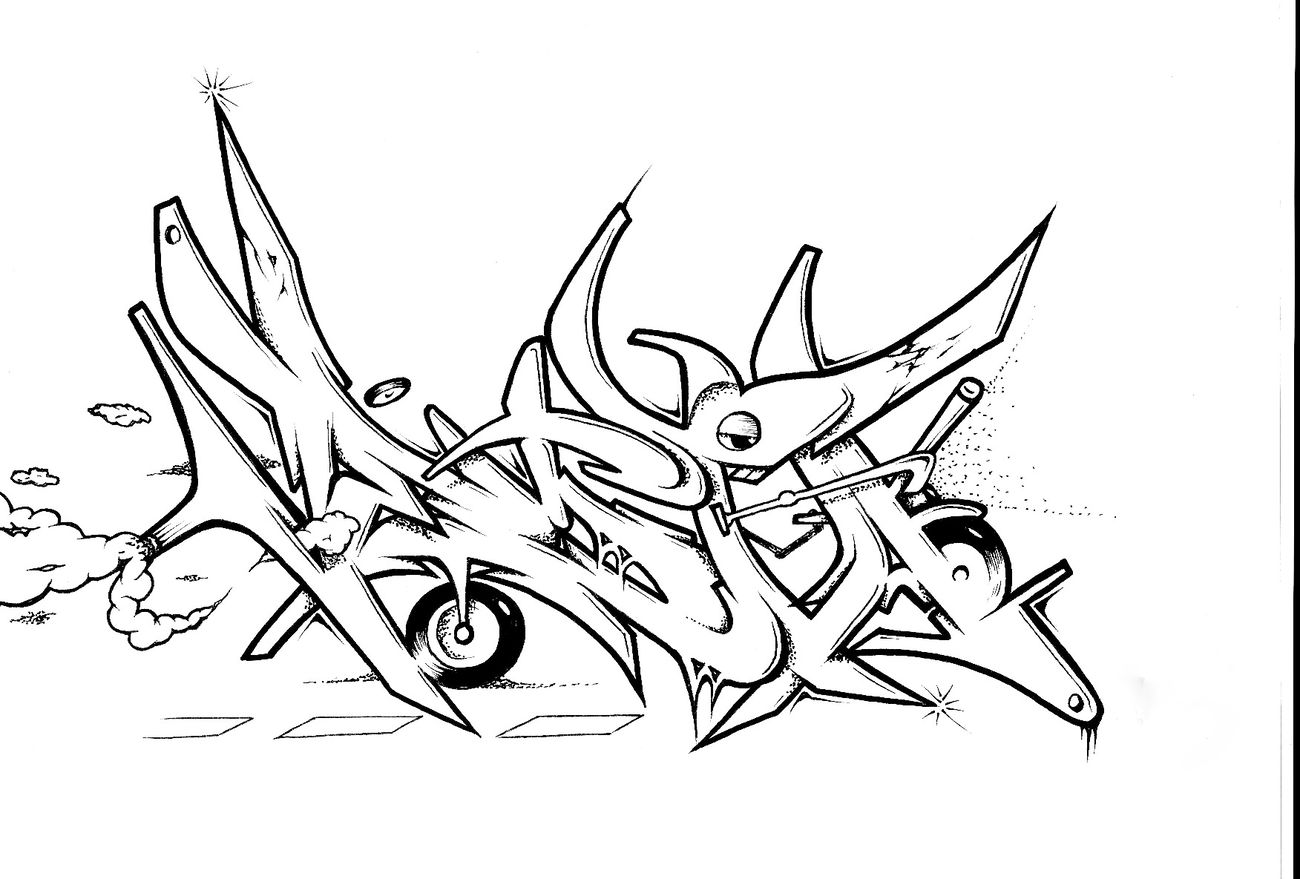 Graffiti Sketch - Photo by HideHauer - hide, hauer, tcs (2015)