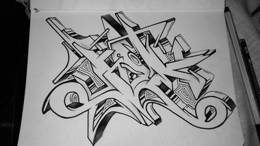 Graffiti Sketch - Photo by HideHauer - hide, hauer, graffiti (2017)