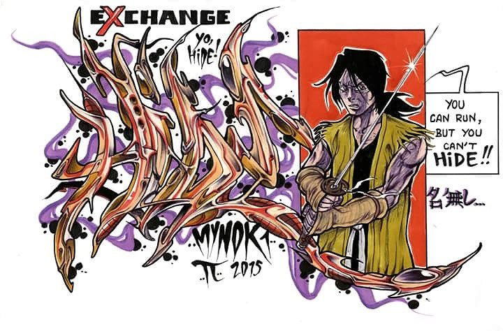Graffiti Sketch - Photo by HideHauer - exchange, by, Mynok (2015)