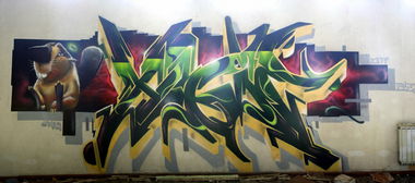 Graffiti Wall - Photo by HideHauer - Biber, Holzhacker, Hidehauer (2017)