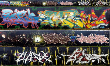 Graffiti Wall - Photo by HideHauer - Mek, Jmr, Inze (2015)