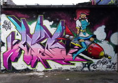Graffiti Wall - Photo by HideHauer - AerosolArena, Candyshop, jam (2017)