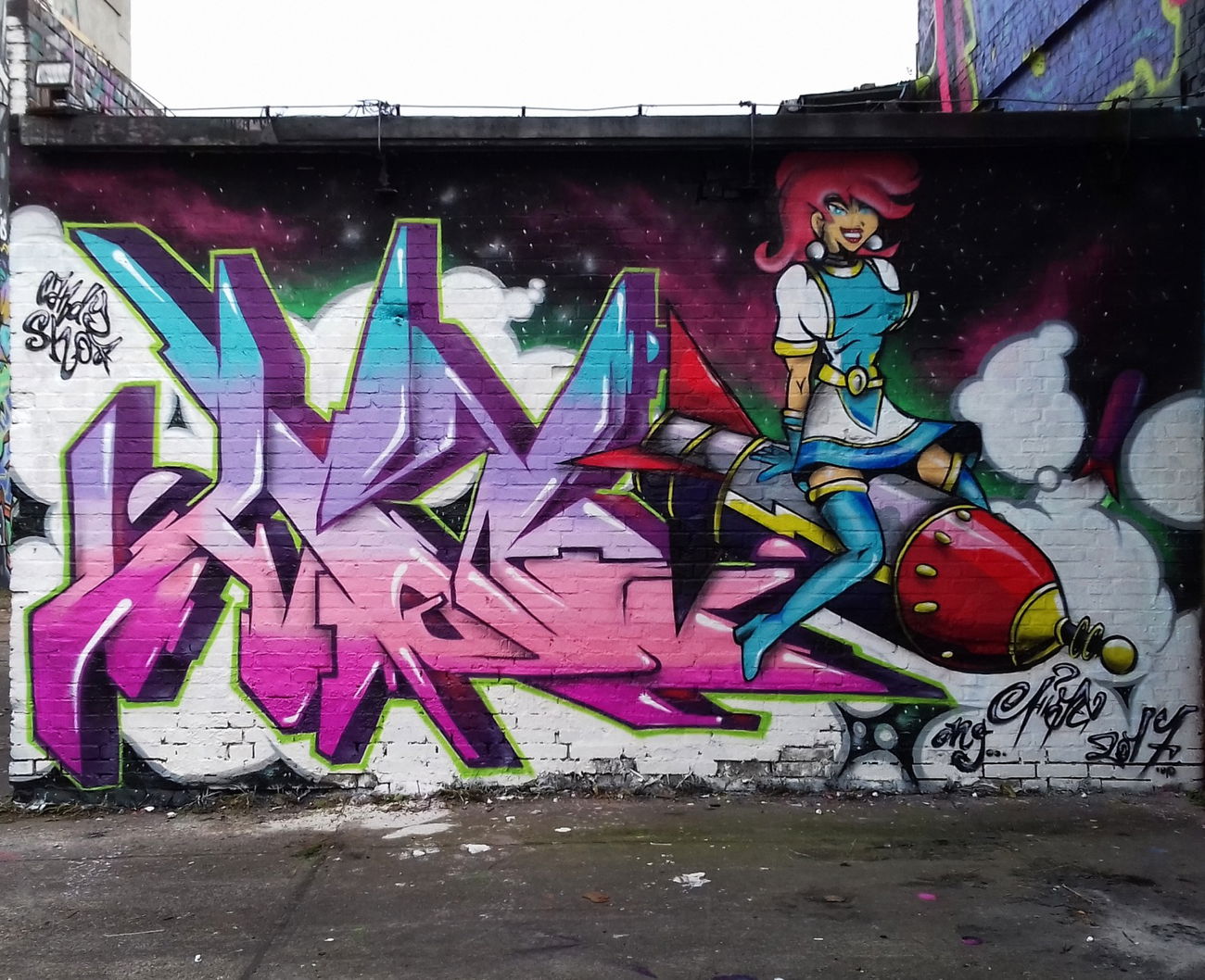 Graffiti Wall - Photo by HideHauer - AerosolArena, Candyshop, jam (2017)