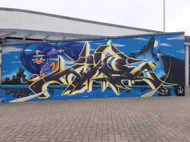 Graffiti Wall - Photo by HideHauer - hide, hauer, bz (2019)