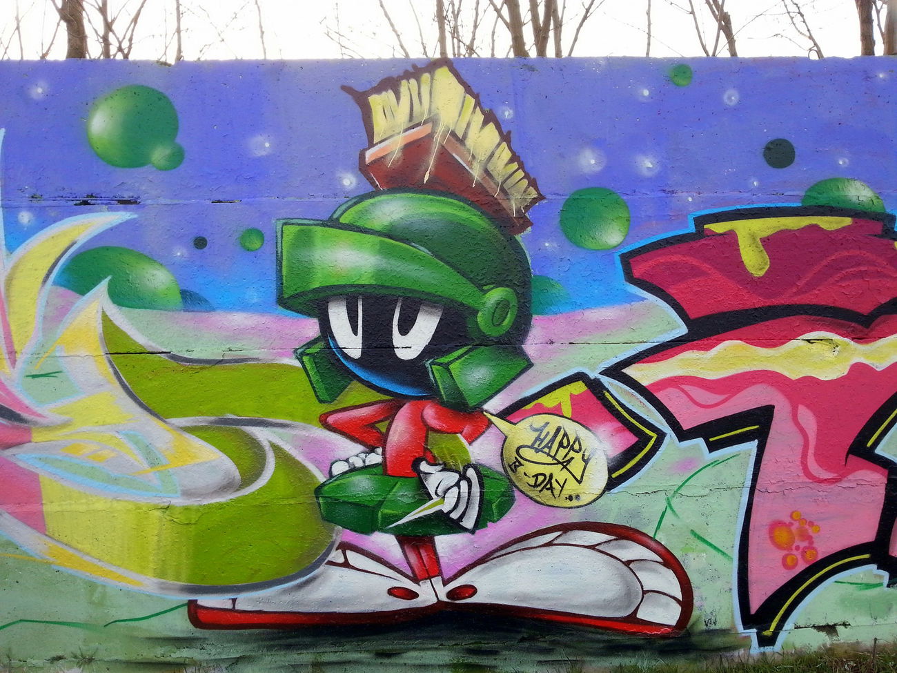 Graffiti Wall - Photo by HideHauer - marvin, the, martian (2016)