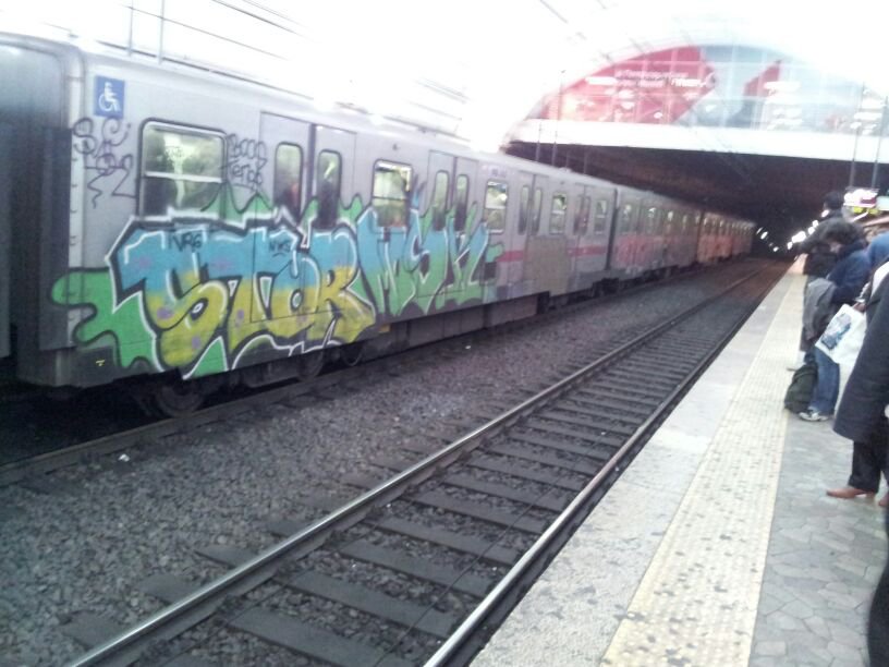 Graffiti Train in Rome - Photo by HillsHaveStyles - Stor, Rom