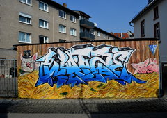 Graffiti Wall in Darmstadt - Photo by Hinton123 - watze, check, chek (2014)