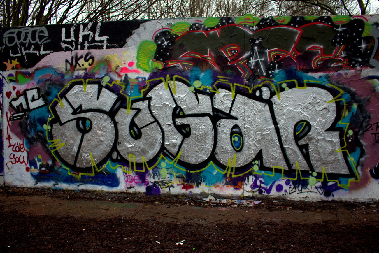 Graffiti Wall - Photo by Hitzerot - Sugar, Space, Mc