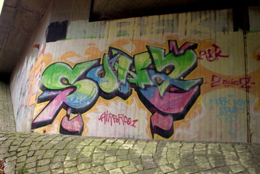 Graffiti Wall - Photo by Hitzerot - Znek, Sone, Aek (2008)