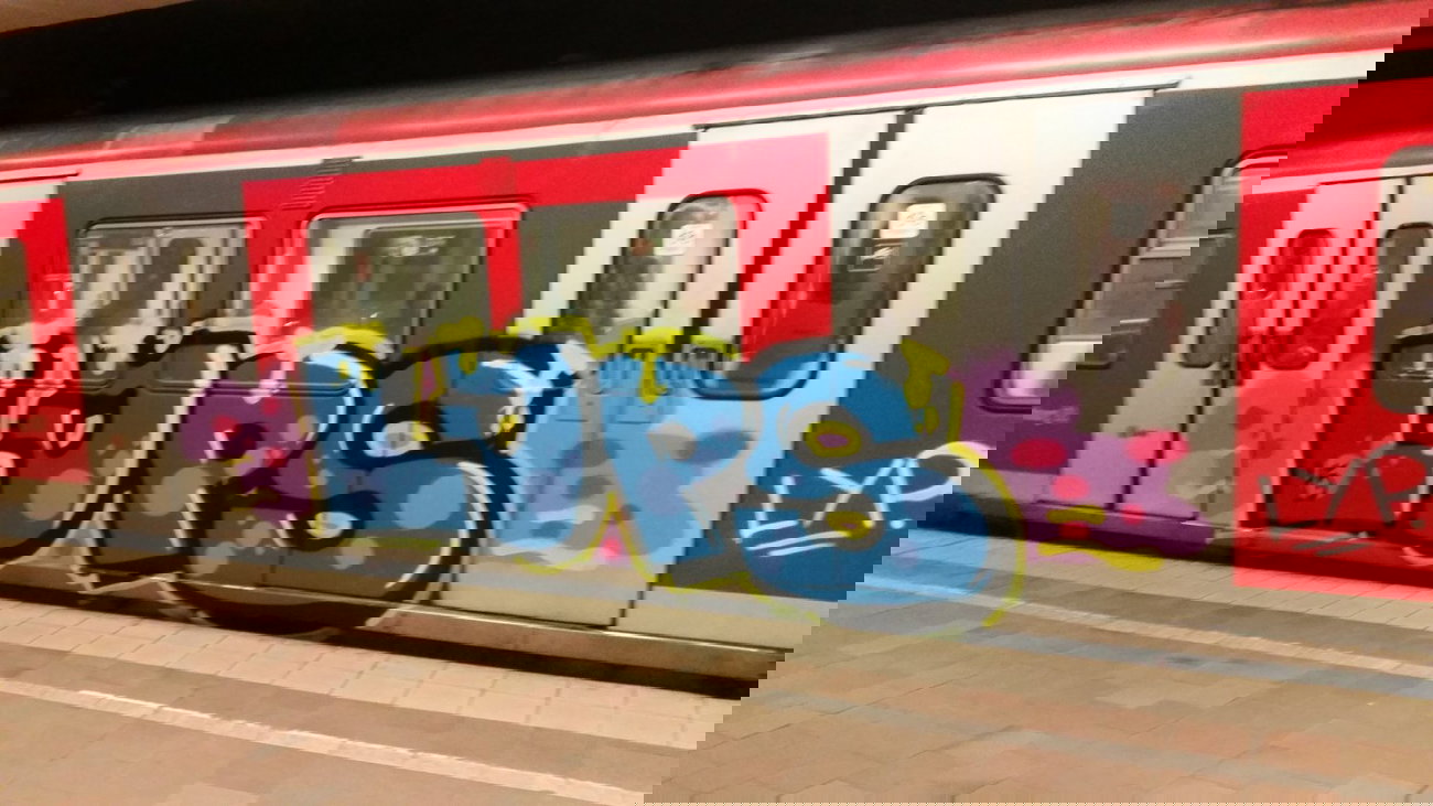 Graffiti Train - Photo by Hobbyspotter