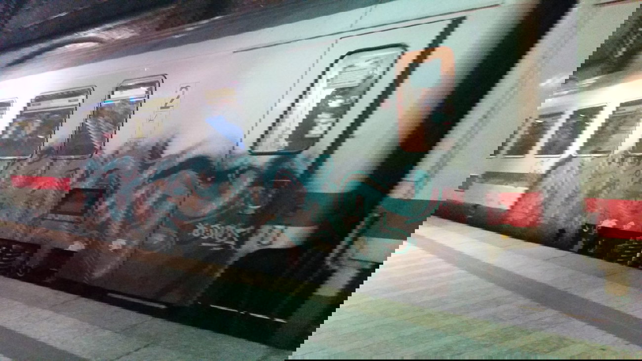 Graffiti Train - Photo by Hobbyspotter