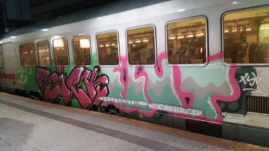 Graffiti Train - Photo by Hobbyspotter