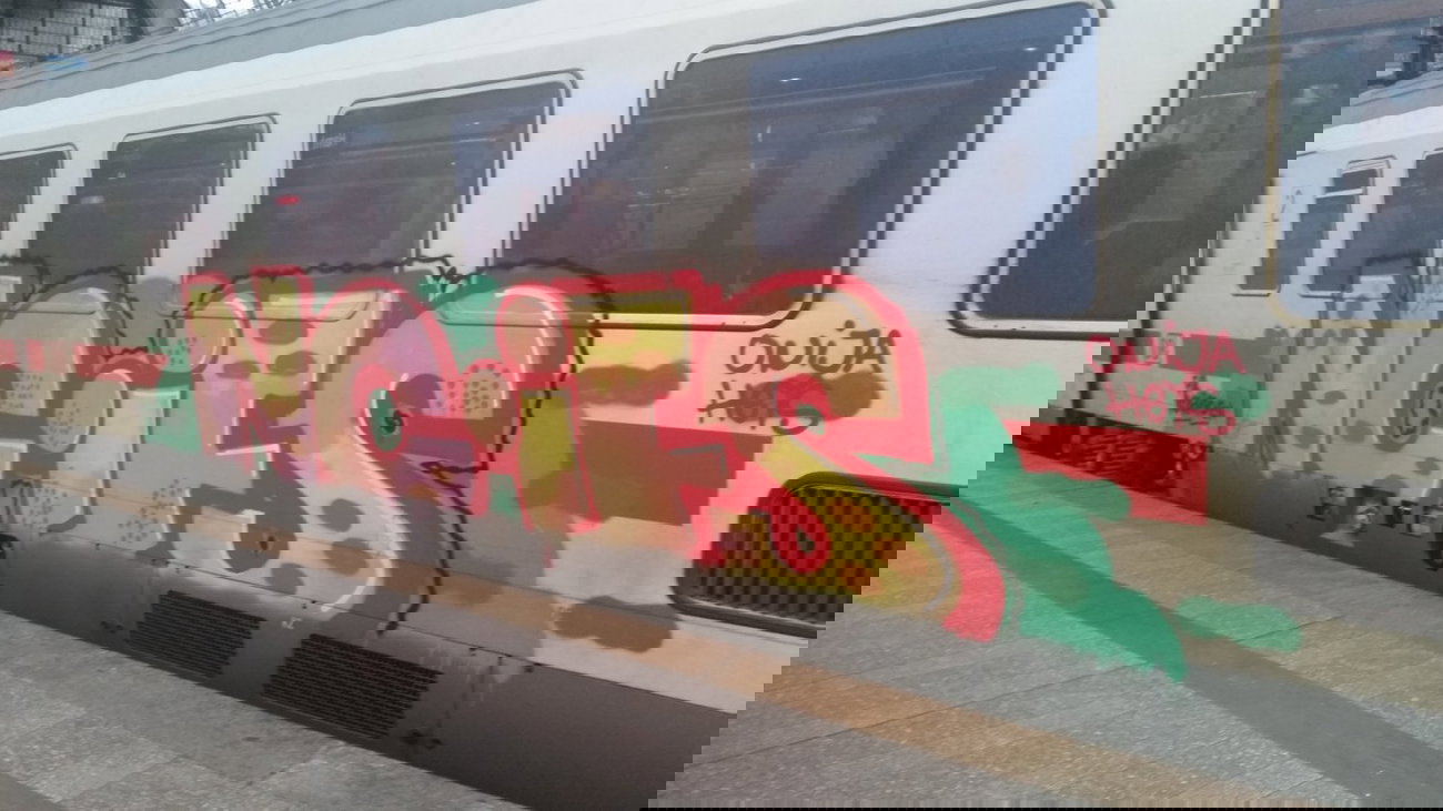 Graffiti Train - Photo by Hobbyspotter