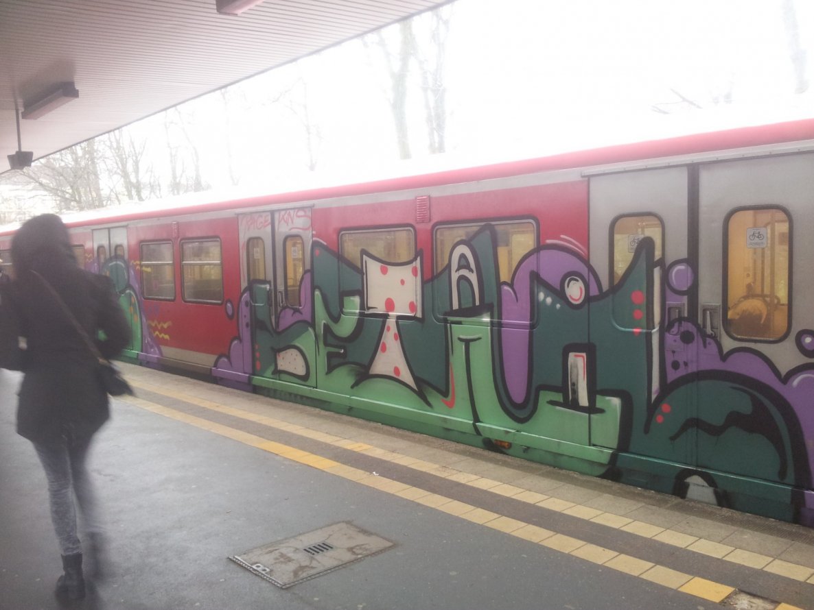 Graffiti Train - Photo by Hobbyspotter (2014)