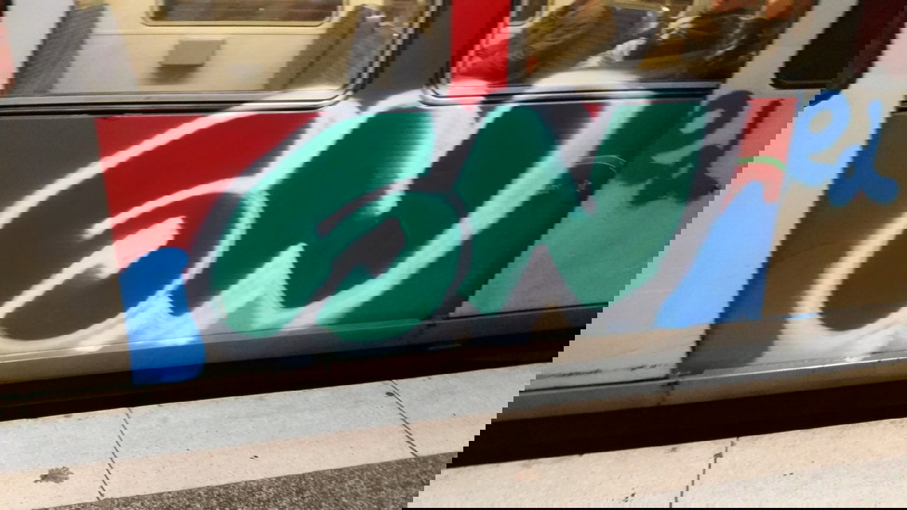 Graffiti Train - Photo by Hobbyspotter