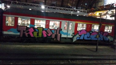 Graffiti Train - Photo by Hobbyspotter