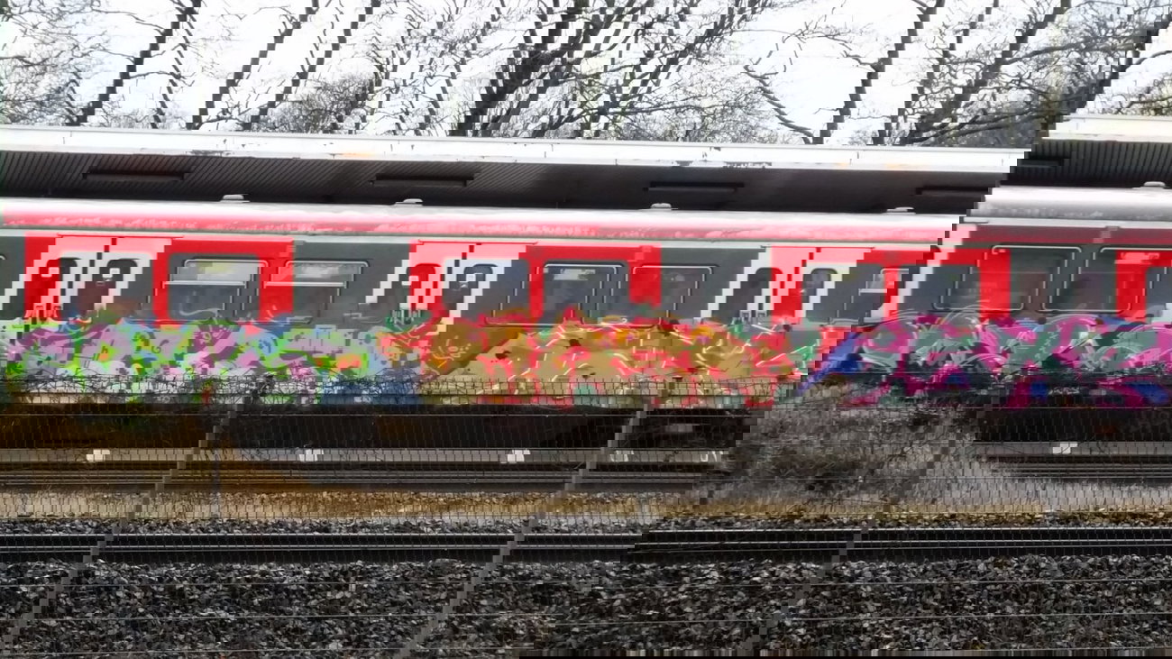 Graffiti Train - Photo by Hobbyspotter