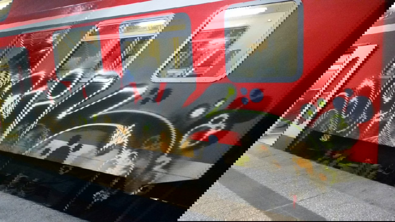 Graffiti Train - Photo by Hobbyspotter