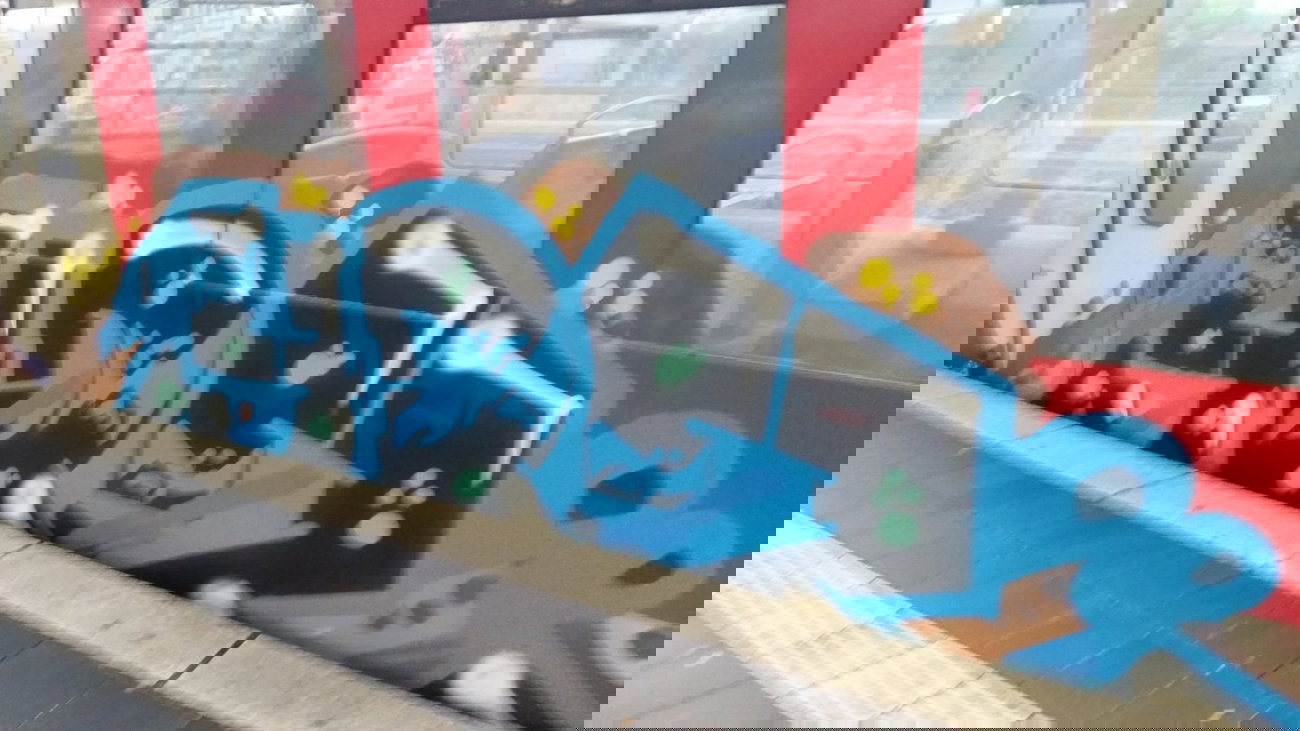 Graffiti Train - Photo by Hobbyspotter