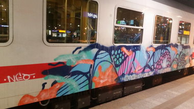 Graffiti Train - Photo by Hobbyspotter