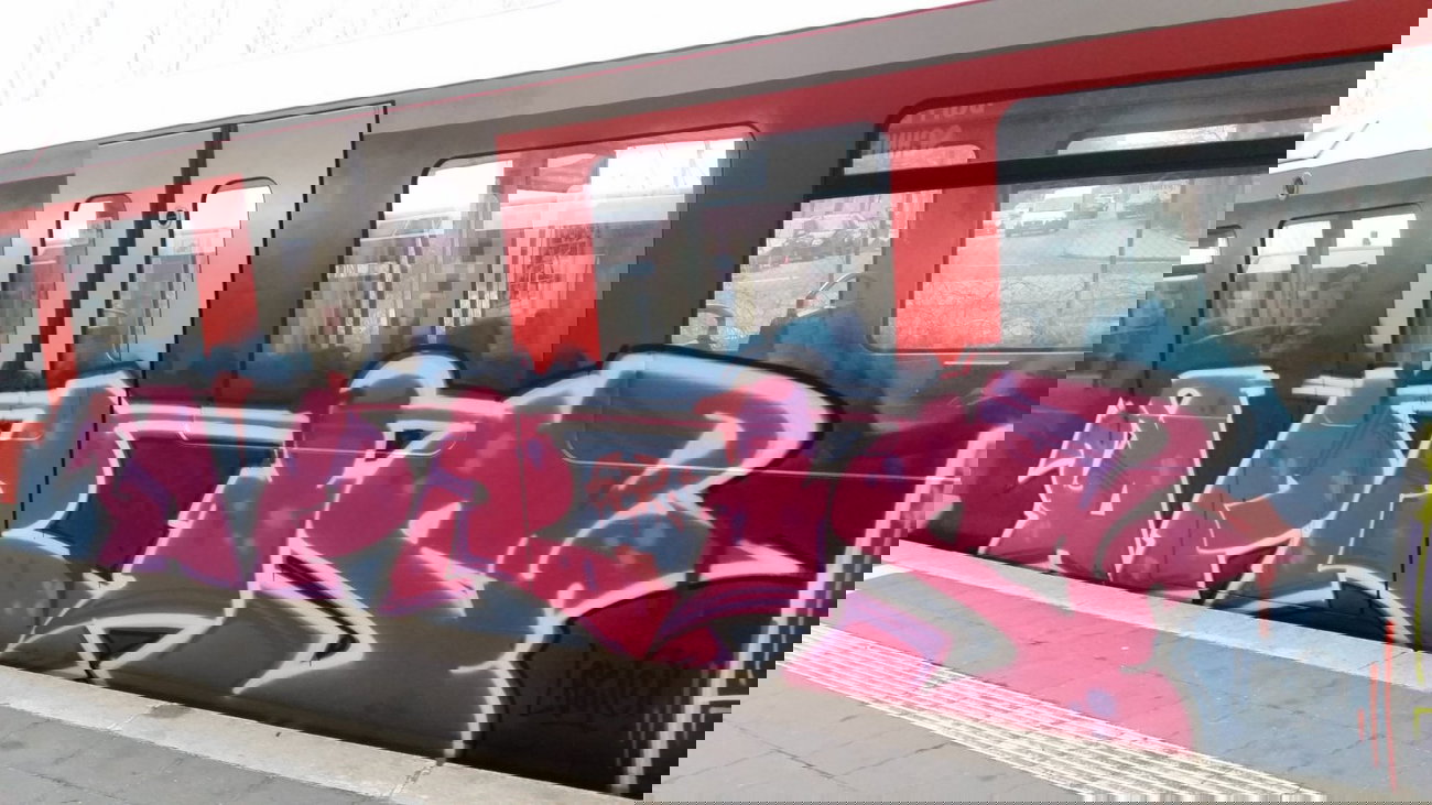 Graffiti Train - Photo by Hobbyspotter