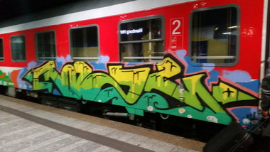 Graffiti Train - Photo by Hobbyspotter