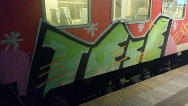 Graffiti Train - Photo by Hobbyspotter