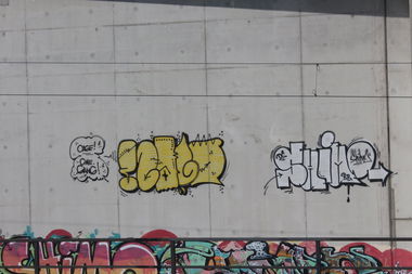 Graffiti Bombing - Photo by Hodenkobolt - Cage, Shimo, Cme