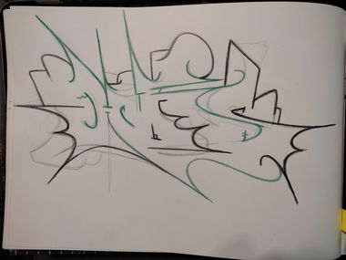 Graffiti Sketch - Photo by Hoe1