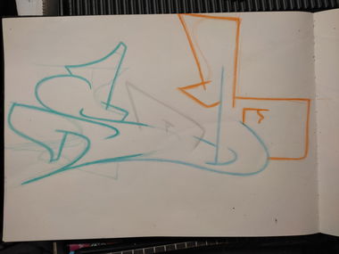Graffiti Sketch - Photo by Hoe1