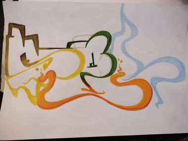 Graffiti Sketch - Photo by Hoe1