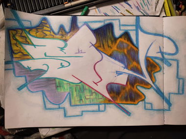 Graffiti Sketch - Photo by Hoe1