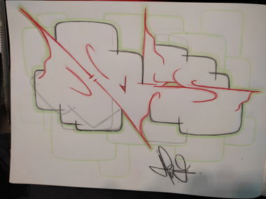 Graffiti Sketch - Photo by Hoe1