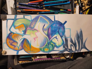 Graffiti Sketch - Photo by Hoe1