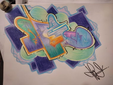 Graffiti Sketch - Photo by Hoe1