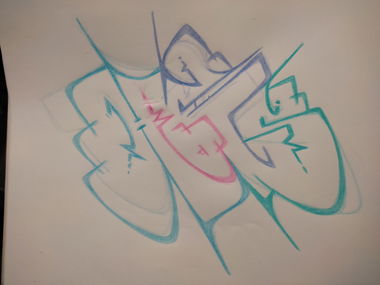Graffiti Sketch - Photo by Hoe1