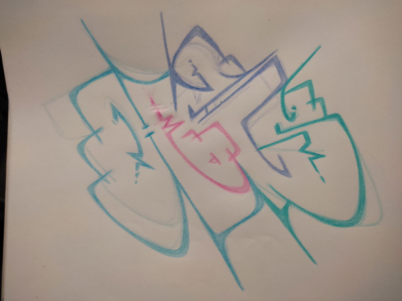 Graffiti Sketch - Photo by Hoe1