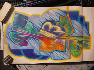 Graffiti Sketch - Photo by Hoe1