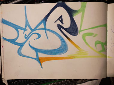 Graffiti Sketch - Photo by Hoe1