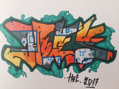 Graffiti Sketch - Photo by Hoe1 (2017)