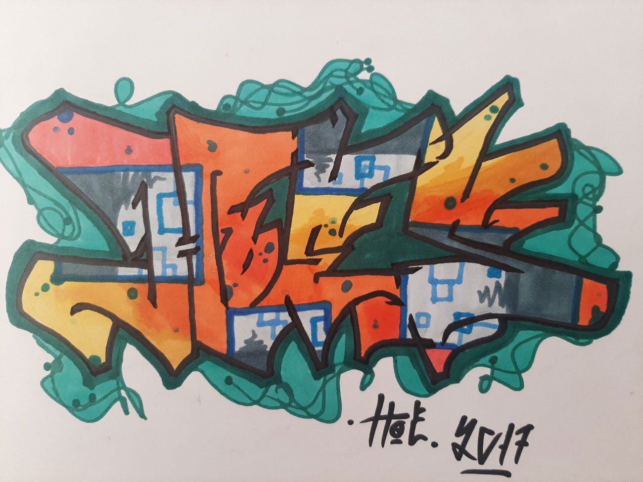 Graffiti Sketch - Photo by Hoe1 (2017)