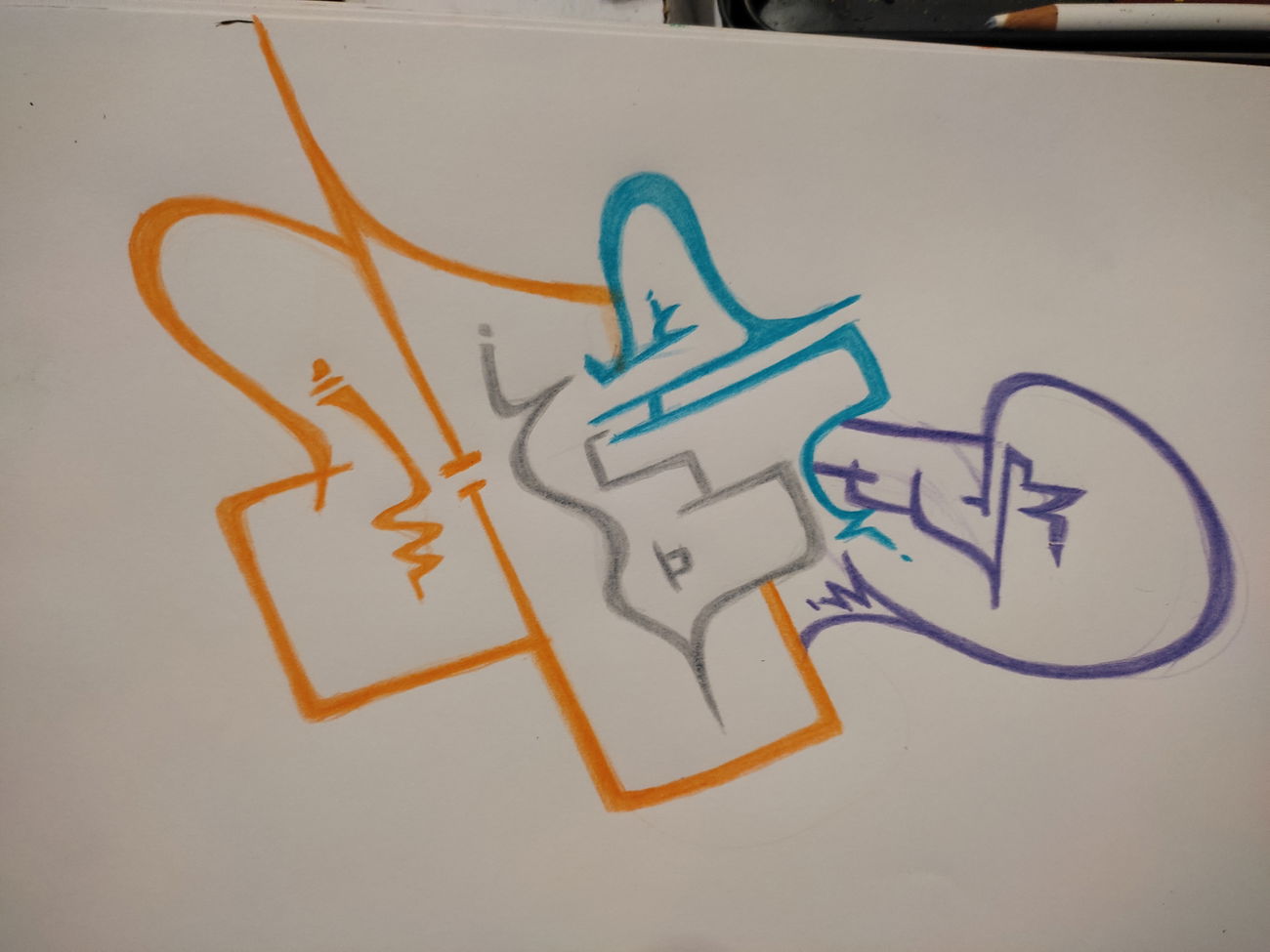 Graffiti Sketch - Photo by Hoe1