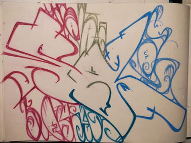 Graffiti Sketch - Photo by Hoe1 - Jah