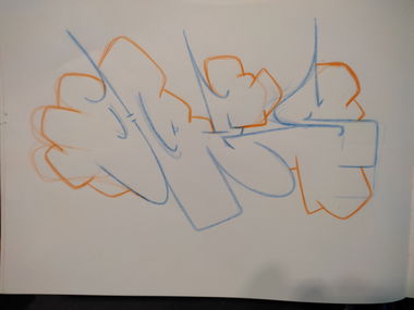 Graffiti Sketch - Photo by Hoe1