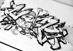 Graffiti Sketch in Berlin - Photo by Hoek143 - hoek, sketch (2012)