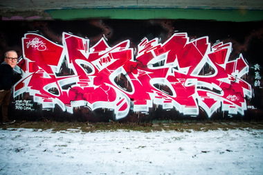 Graffiti Wall in Linz - Photo by Hoek143 - hoek, myb, wall (2012)