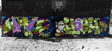 Graffiti Wall in linz - Photo by Hoek143 - linz, klagenfurt (2013)