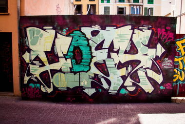 Graffiti Wall in Palma de Mallorca - Photo by Hoek143 - mallorca, palma, hoek (2013)